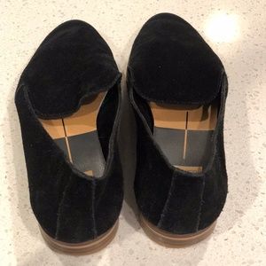 Dolce Vita Black Suede Loafers - 8 / 8.5
